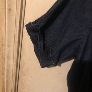 Dark Denim dress with drawstring